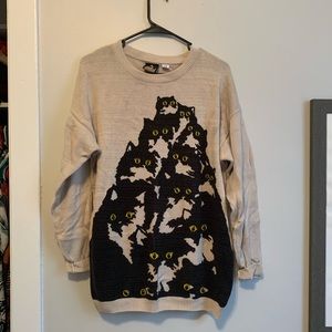 UO Pretty Snake Crazy Cat Sweater